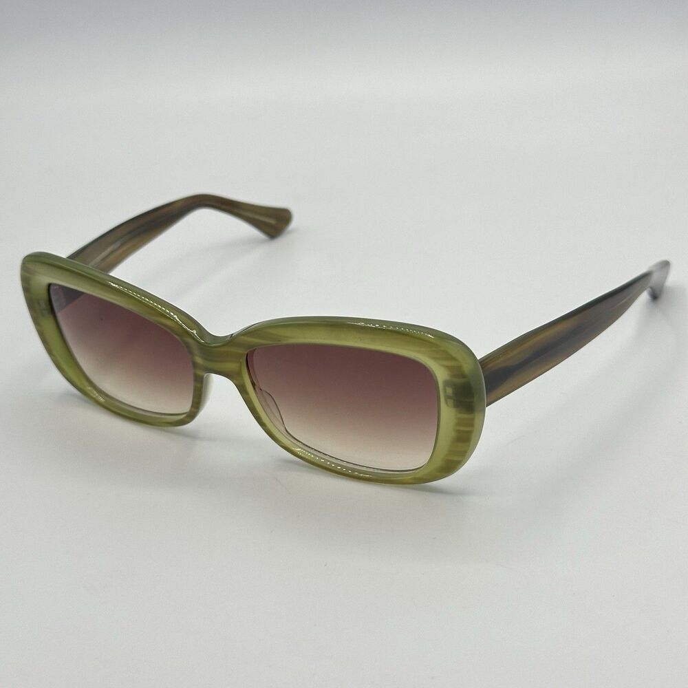 Paul Smith PS-385 Olive Green Light Brown Gradient Lens Sunglasses OTGT